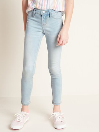 Mid-Rise Built-In Tough Light-Wash Rockstar Jeggings for Girls | Old Navy (US)