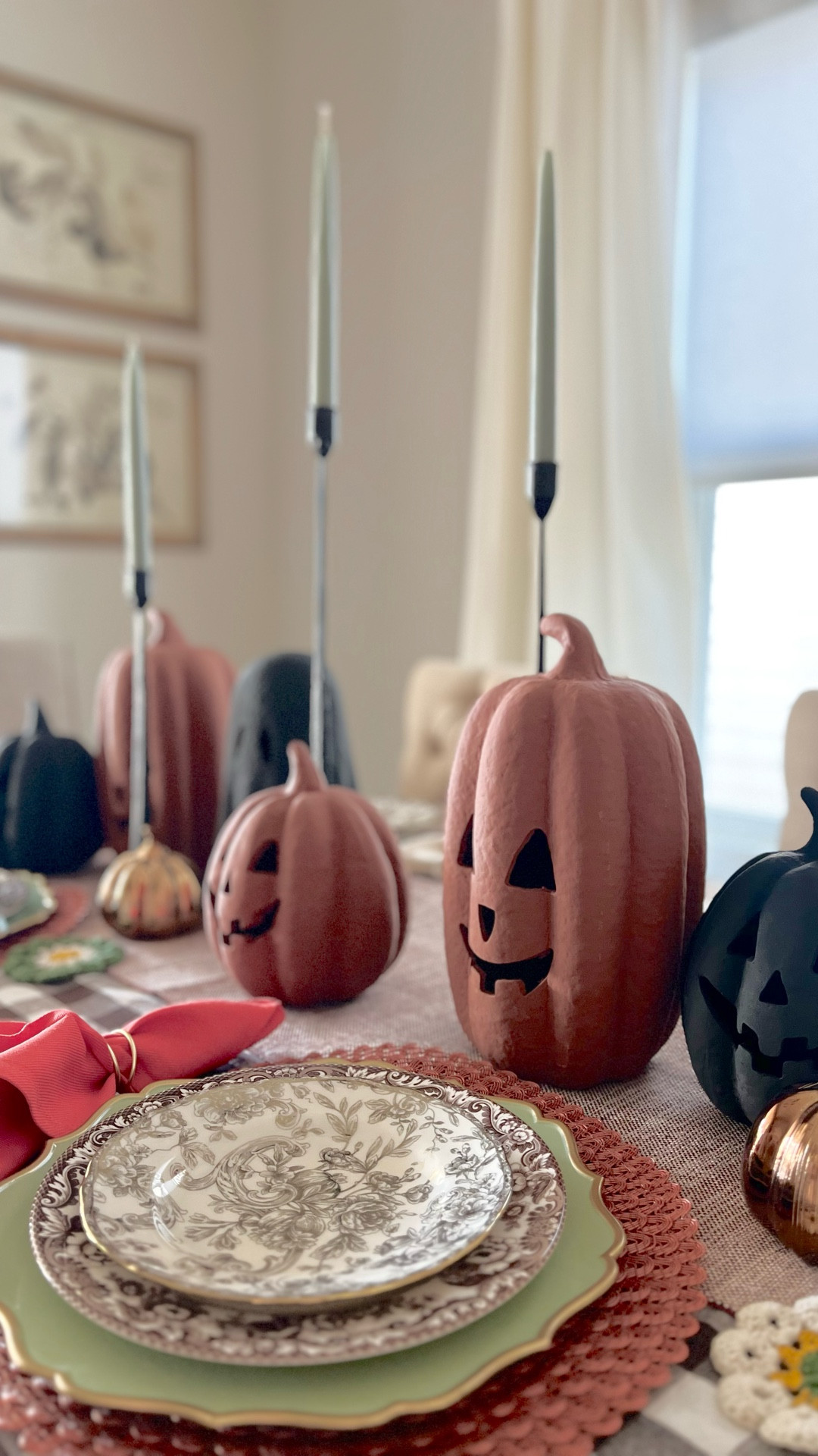 The viral Walmart pumpkins. I’m obsessed. Everything else is from HomeGoods with the exception of my Spode dishes. 

#LTKFindsUnder50 #LTKHome #LTKSeasonal