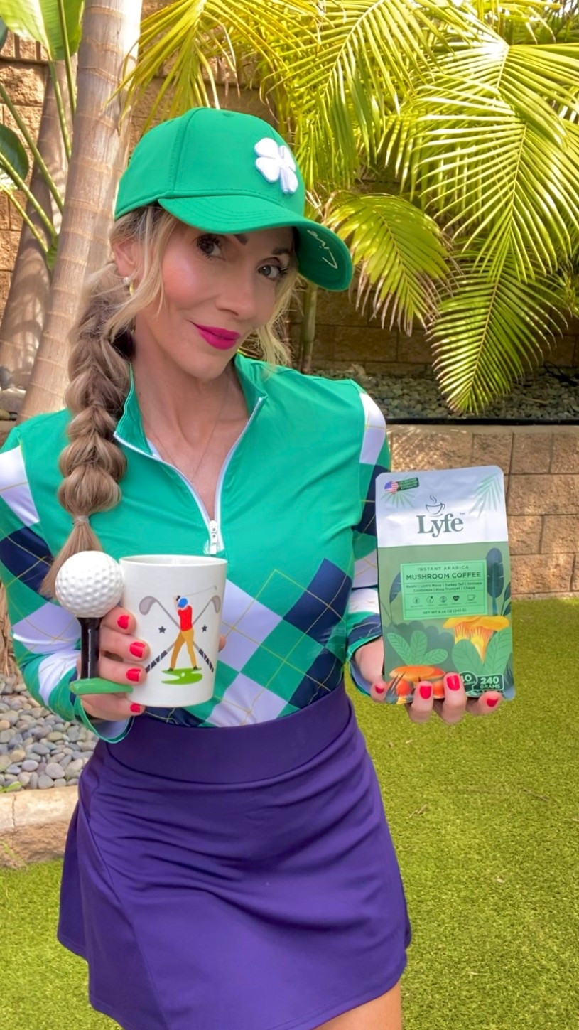 Check this out!!! Perfect drink before early morning Tee time! Mushroom Coffee! So delicious!! I add it to my coffee and it tastes like a latte.
Lyfe Coffee- 20% off on website with code Katana


#LTKActive #LTKFestival #LTKTravel