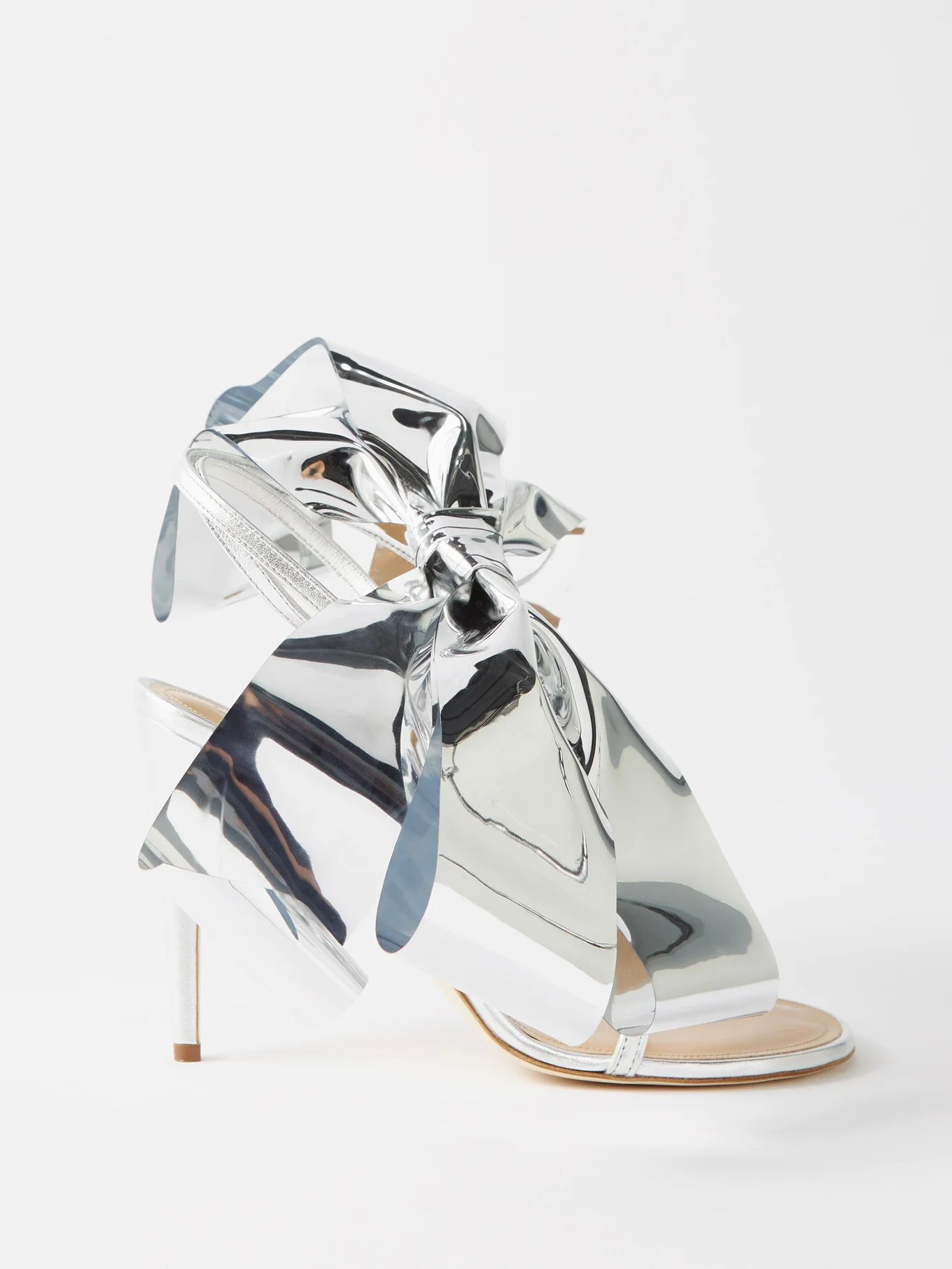Bow 100 metallic-leather sandals | Matches (UK)