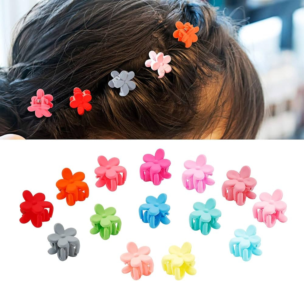 50 Pcs Colorful Mini Hair Claw Small Hair Clips Clamps Hair Accessories for Girls Baby Toddler Gi... | Amazon (US)