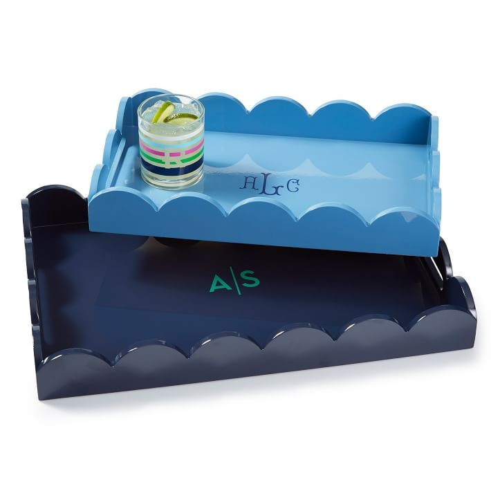 Scalloped Lacquer Tray | Mark and Graham