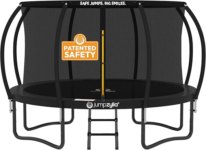 JUMPZYLLA Trampoline Outdoor 8FT 10FT 12FT 14FT 15FT 16FT with Enclosure and Ladder, ASTM Approve... | Amazon (US)