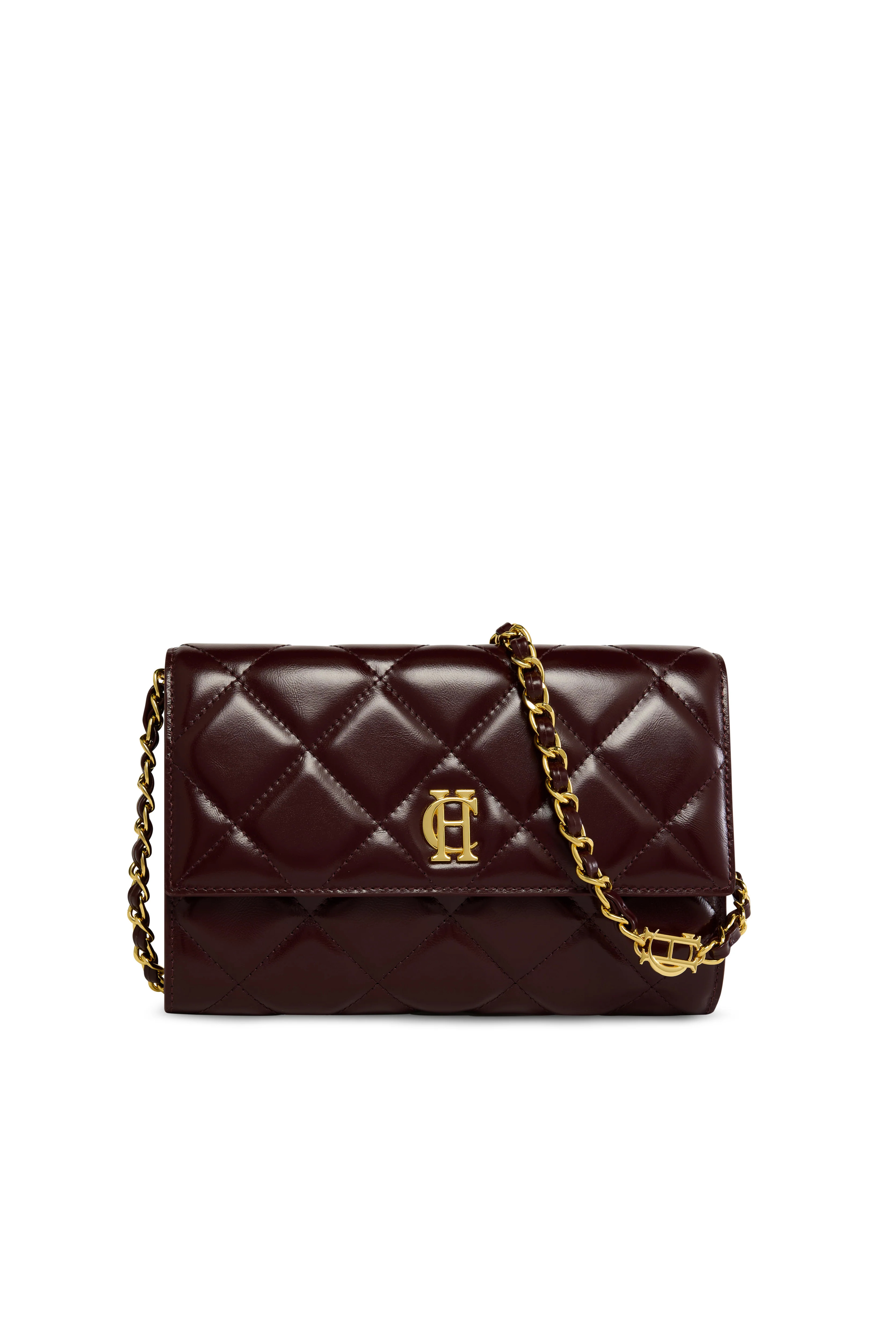 Quilted Crossbody Bag (Oxblood) | Holland Cooper