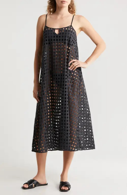 Solid & Striped The Annika Cover-Up Dress in Blackout at Nordstrom, Size X-Small | Nordstrom