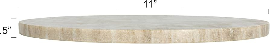 Amazon.com | Creative Co-Op Round Marble Charcuterie or Cutting Board, Beige: Cheese Servers | Amazon (US)