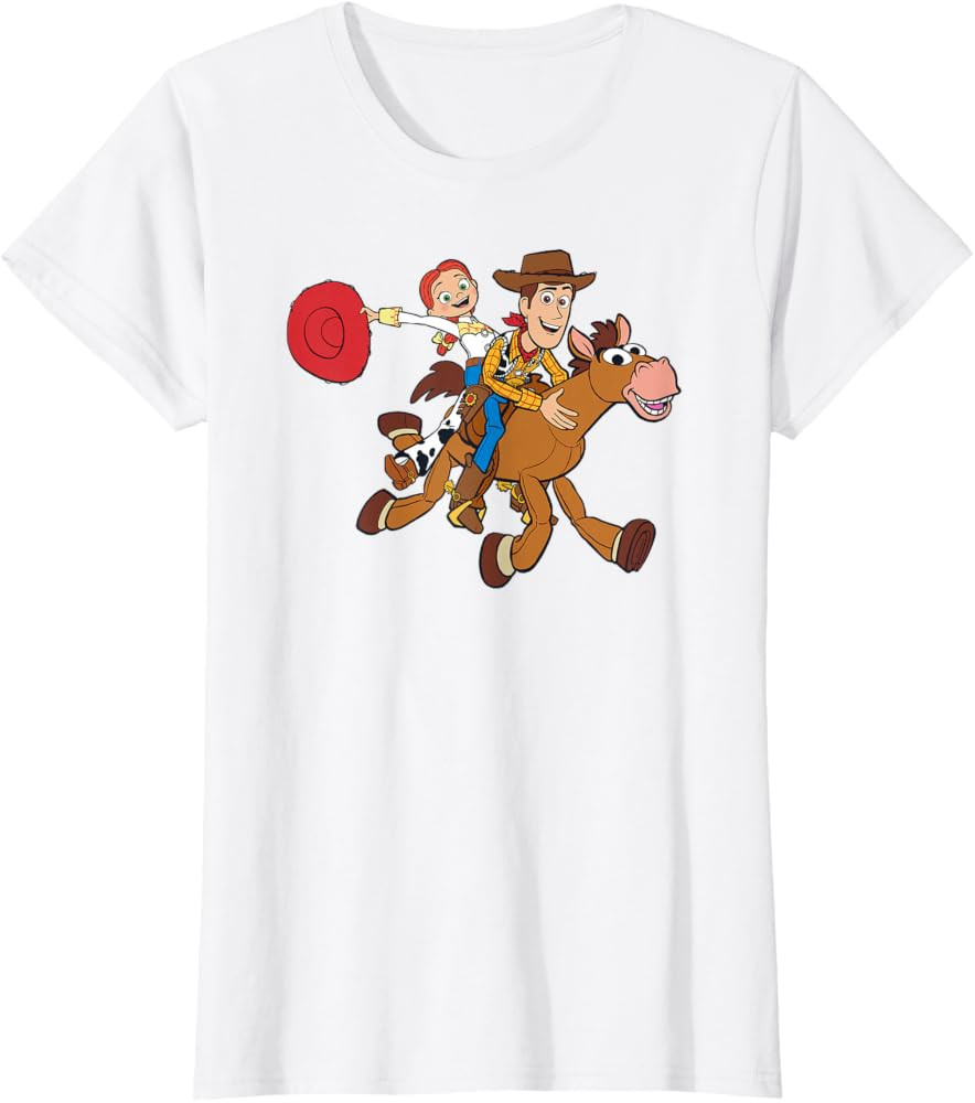 Disney and Pixar\u2019s Toy Story Woody Jessie Bullseye T-Shirt | Amazon (US)