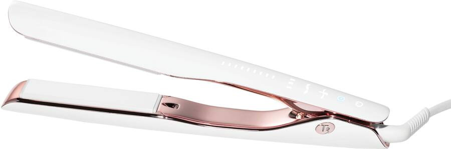 T3 - Smooth ID 1” Smart Flat Iron with Touch Interface - White & Rose Gold | Best Buy U.S.