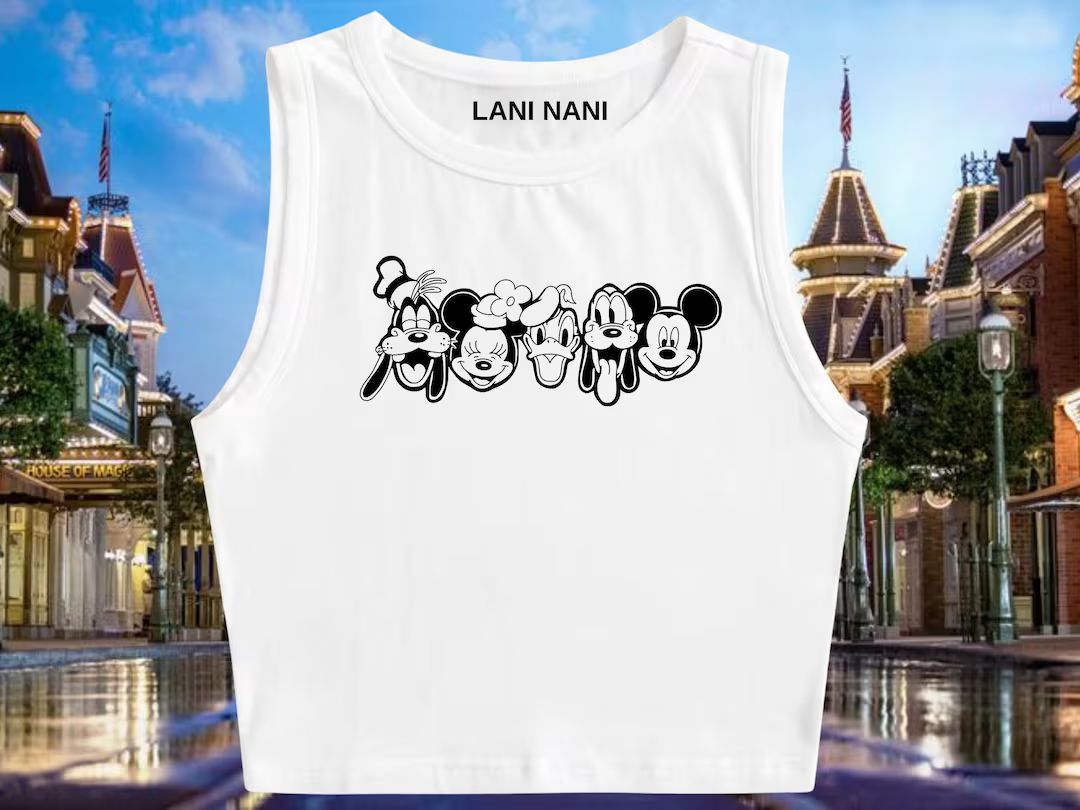 Disney Friends Crop Tank | Disney Crop Tank | Disney Shirt | Magic Kingdom | Disney Vacation Shir... | Etsy (US)