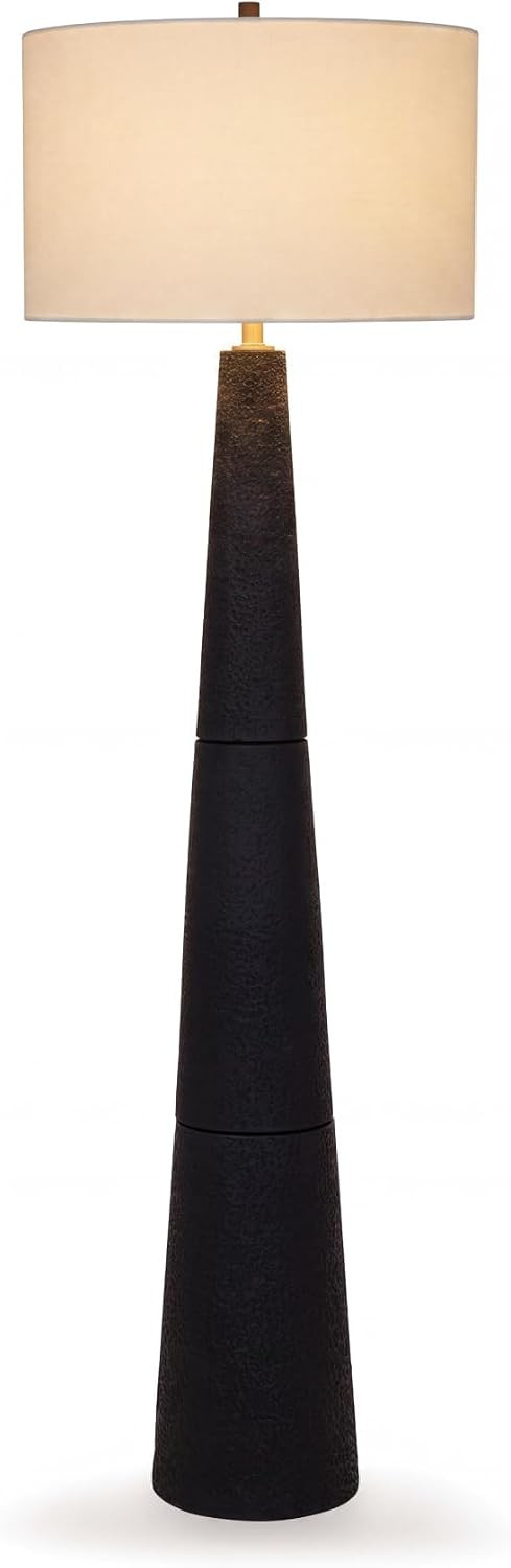 Signature Design by Ashley Hallburg Floor Lamp, Modern Black | Amazon (US)