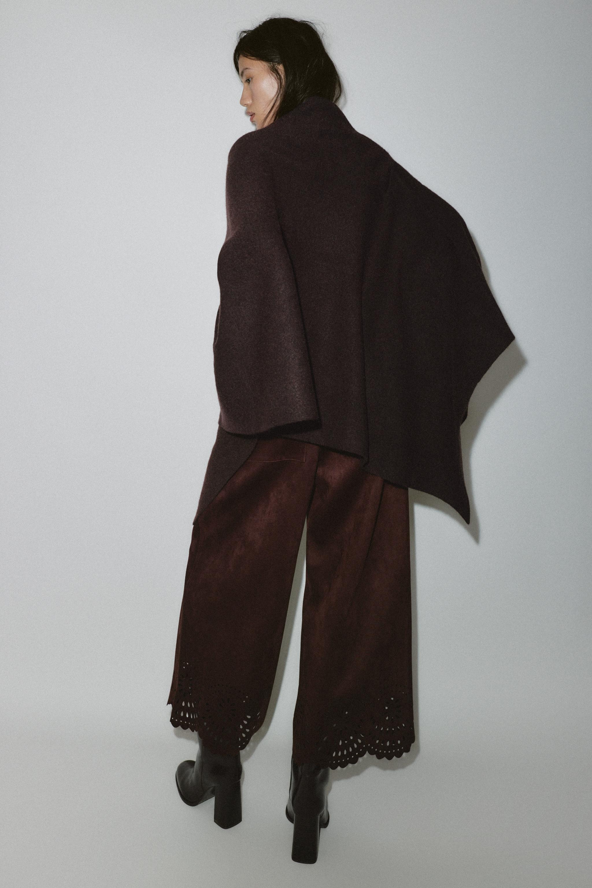 KNIT CAPE WITH HIGH NECK | Zara UK