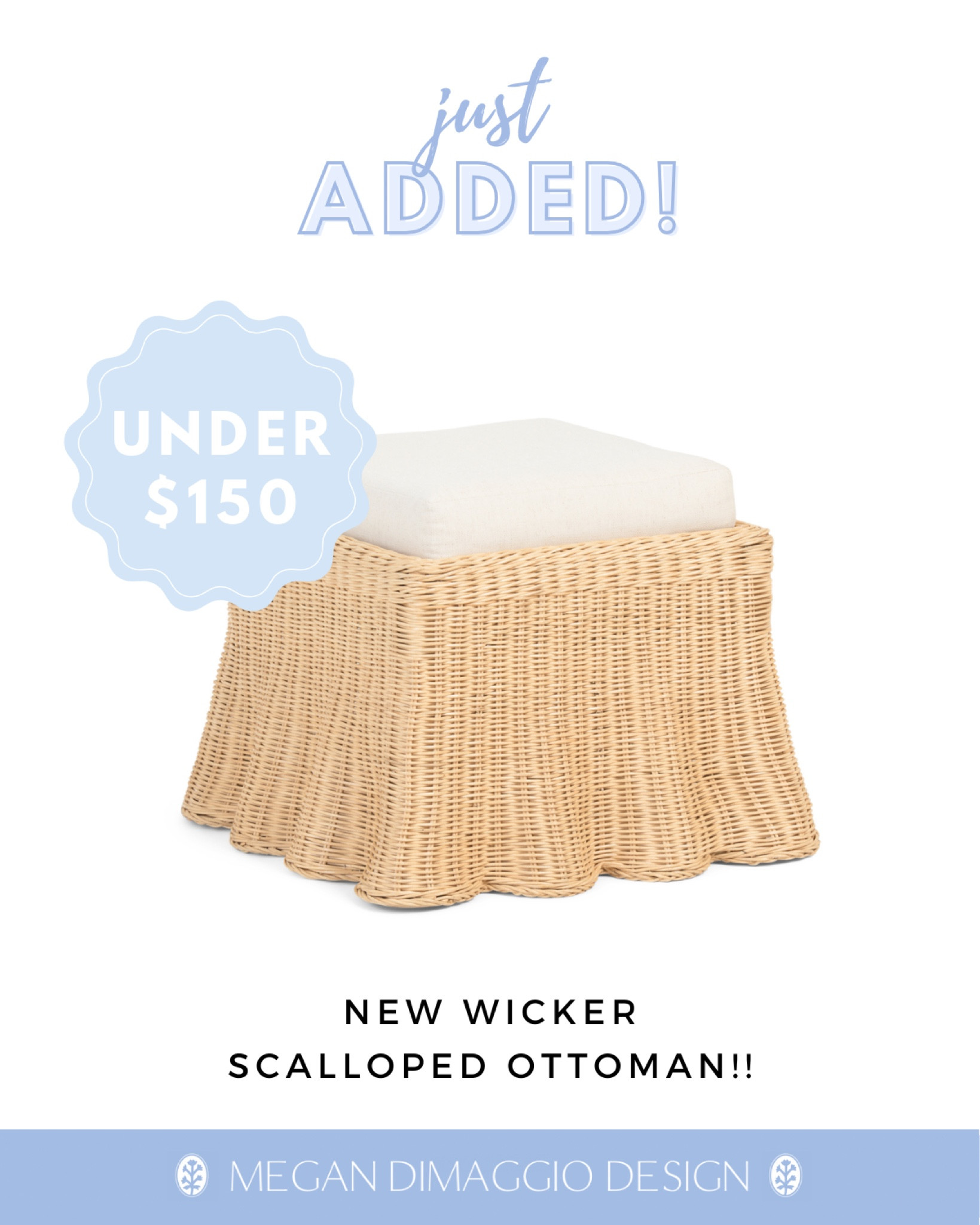 🙌🏻 Another amazing Society Social scalloped ottoman look 4 way less!! I have the Amazon version which is soo good, but this one looks even better AND is a better price!! 🏃🏼‍♀️🏃🏼‍♀️🏃🏼‍♀️

#LTKHome #LTKSaleAlert