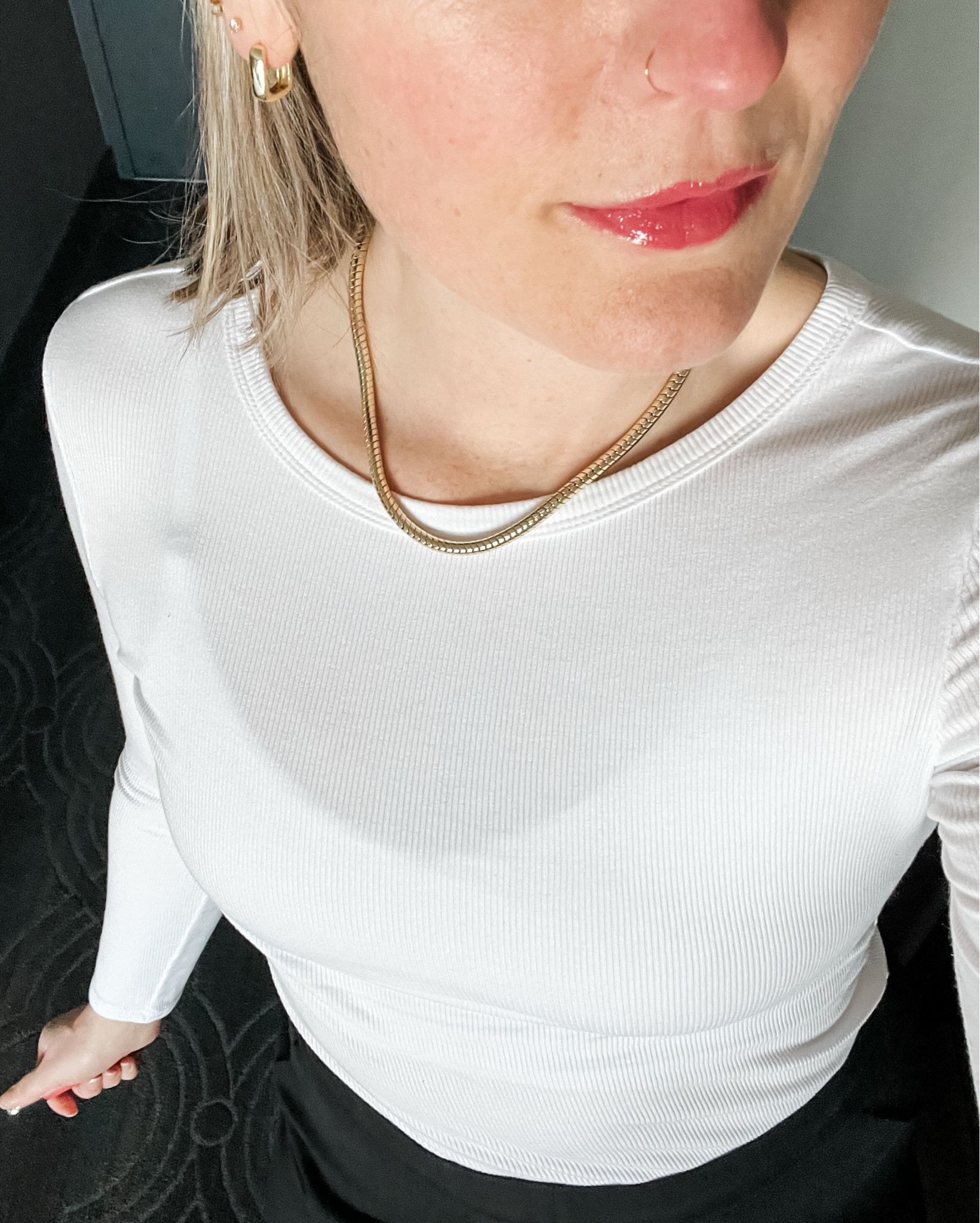 A few of my recent favorites. These ribbed tops from Amazon are so soft with an amazing fit - TTS. The necklace is chefs kiss. And if you haven’t tried this lip gloss I can’t recommend it enough.

Work outfits, business casual workwear, spring outfits 2026

#LTKmomlife #LTKWorkwear #LTKTall