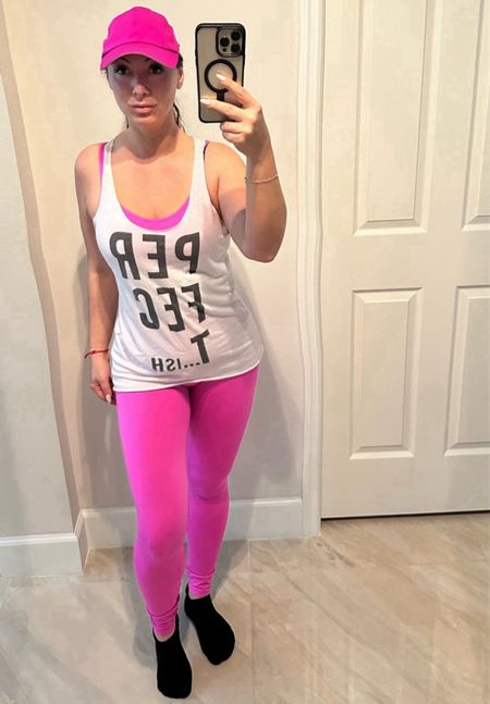 Get ready to slay in pink from head to toe, with this fabulous workout outfit! Embrace your inner gym goddess and make a stylish statement while breaking a sweat!

#LTKfitness #LTKfindsunder100 #LTKstyletip