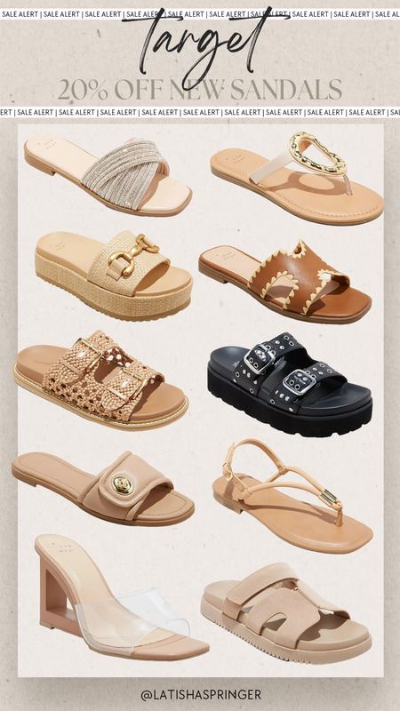 20% off Target sandals! 

#targetdeals

Target deals. Target shoes. Target sandals. Neutral summer sandals. Designer inspired sandals  

#LTKshoecrush #LTKsalealert #LTKstyletip