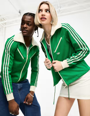 adidas Originals adicolor 70's unisex Montreal tracktop in green | ASOS (Global)