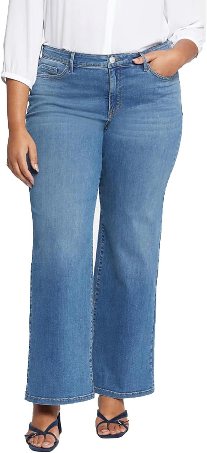 Plus Size Baggy Jeans for Women Wide Leg Women Jeans Full Length Mom High Waist Tall Loose Wide L... | Amazon (US)