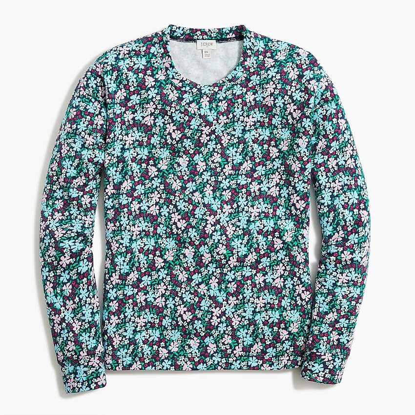 Floral French terry sweatshirt | J.Crew Factory