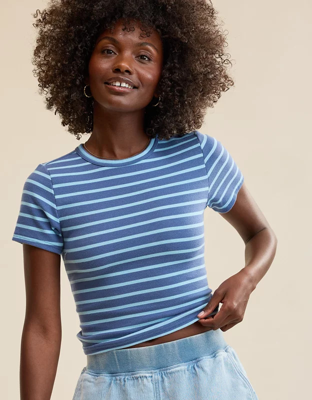 Aerie Twist Back Baby T-Shirt | Aerie