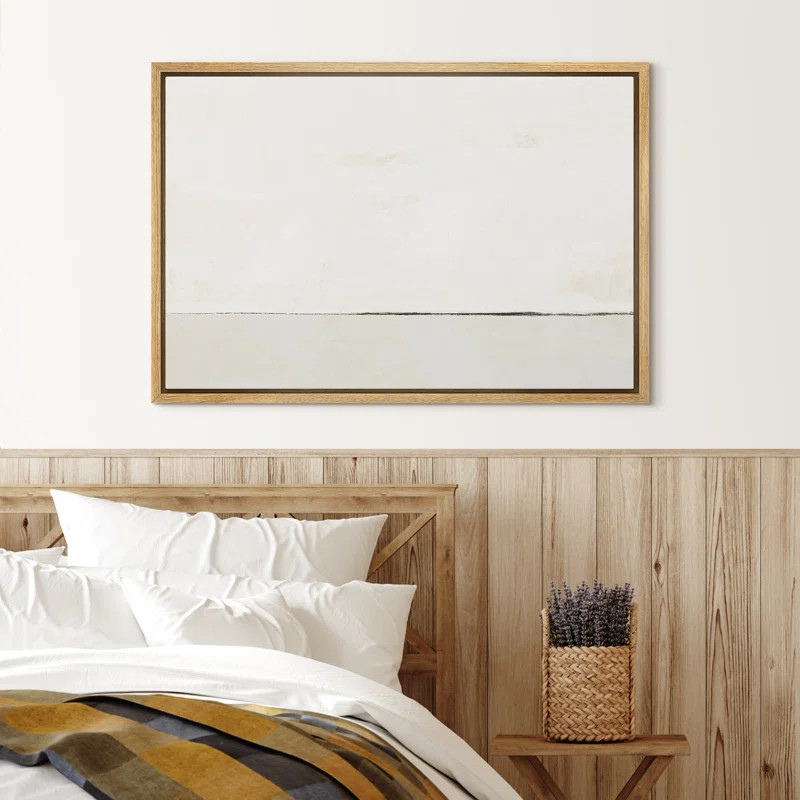 SIGNLEADER Contemporary Simple & Minimal Neutral Modern Pictures Home Decor - Framed Canvas Print... | Wayfair North America
