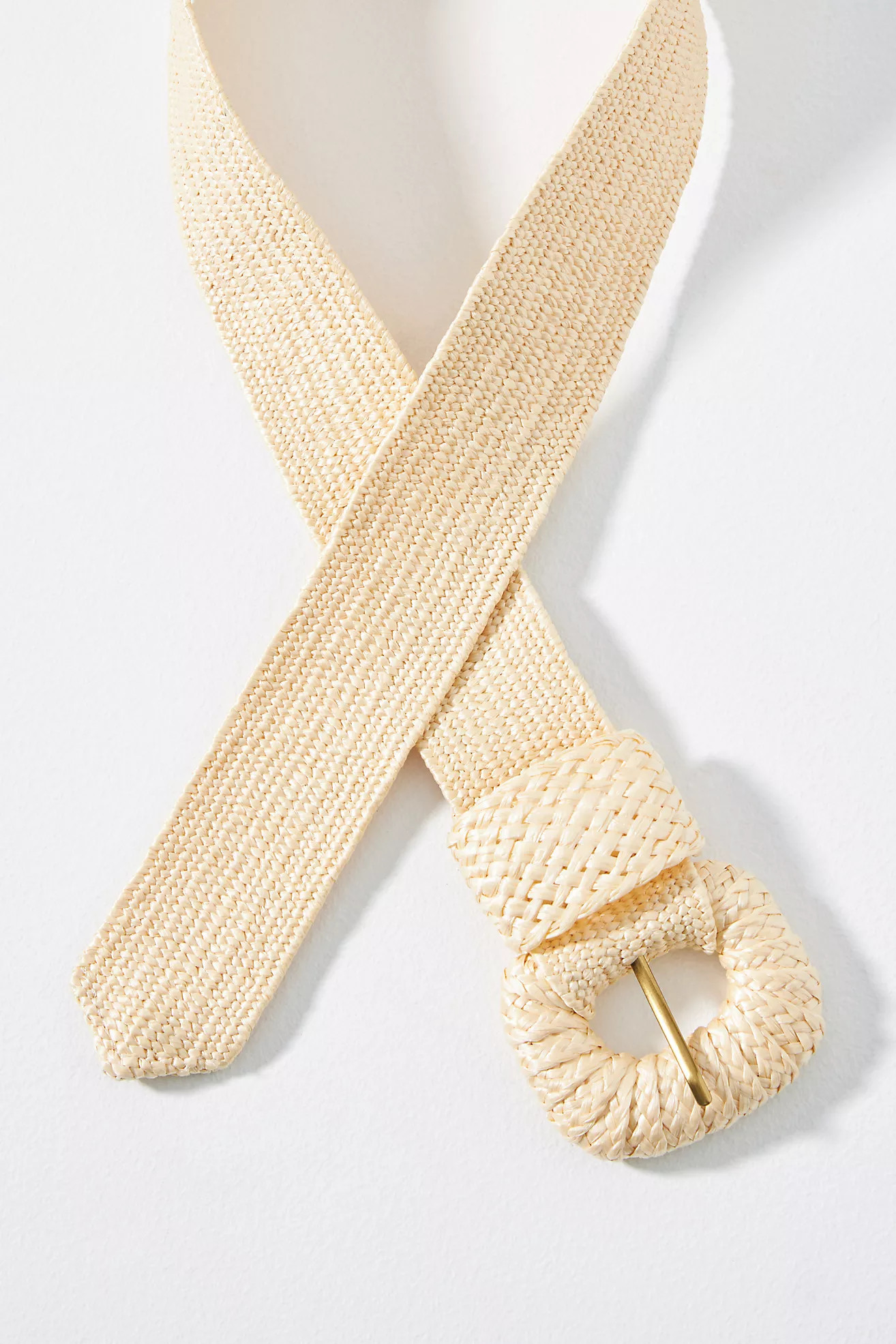 Raffia-Wrapped Stretch Belt | Anthropologie (US)