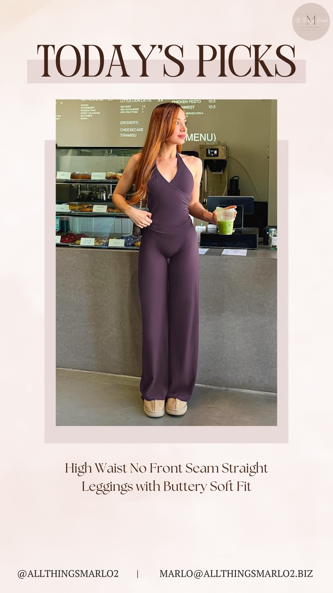 High Waist No Front Seam Straight Leggings with Buttery Soft Fit 

 #LTKSeasonal #LTKWorkwear #LTKTravel