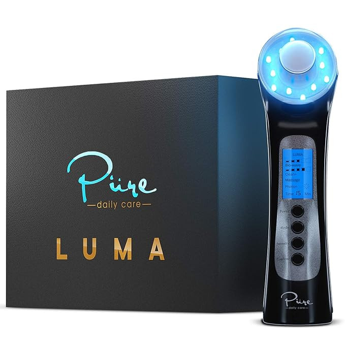 Pure Daily Care Luma - 4 in 1 Skin Therapy Wand - Ion Therapy LED Light Machine - Wave Stimulatio... | Amazon (US)