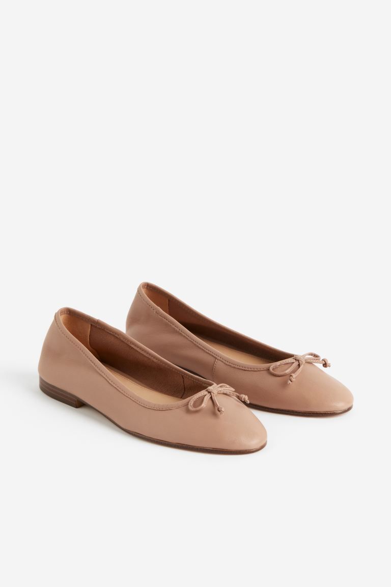 Leather Ballet Flats | H&M (US + CA)