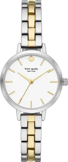 Kate Spade New York women's 3-hand two-tone bracelet watch, 30mm | Nordstromrack | Nordstrom Rack