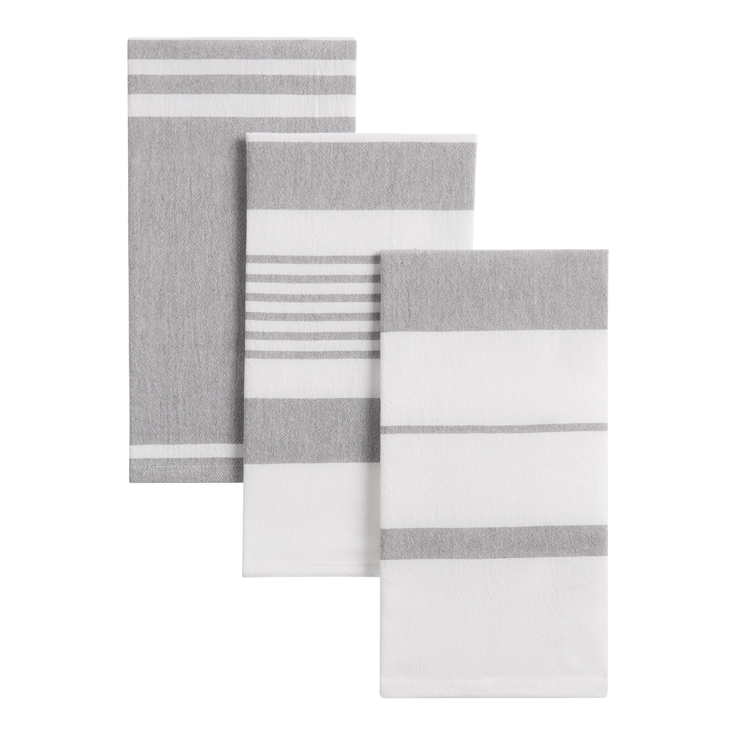 Flour Sack Striped Kitchen Towel 3 Pack | World Market