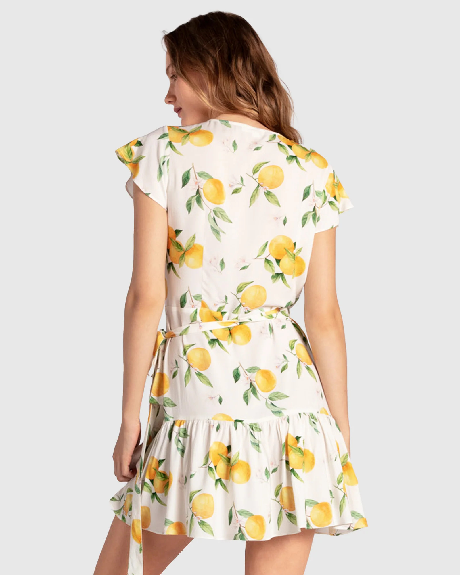 Love Shack Mini Wrap Dress - Orchard | Belle and Bloom
