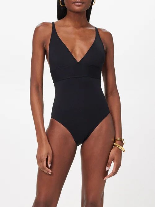 Eres - Larcin V-neck Swimsuit - Womens - Black | Matches (US)