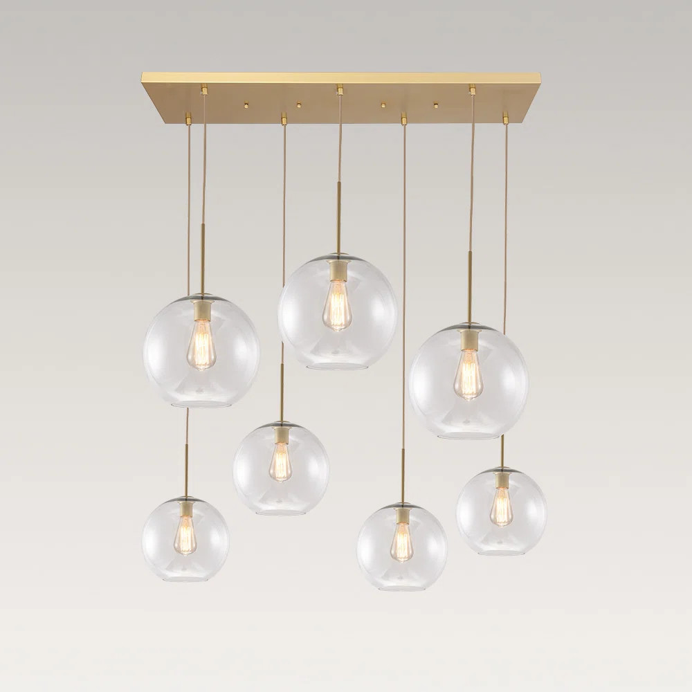 Corrigan Studio® Cveto 7 - Light Kitchen Island Globe Pendant & Reviews | Wayfair | Wayfair North America