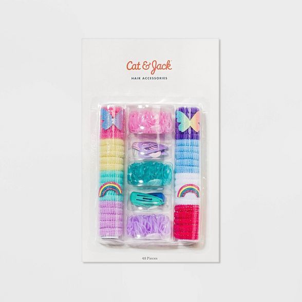 Toddler Girls&#39; Hair Pony Holder and Value Clip Pack - Cat &#38; Jack&#8482; | Target