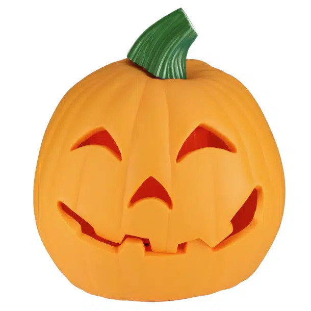 9.75" Orange and Green Animated Double-Sided Pumpkin Halloween Decor | Wayfair North America