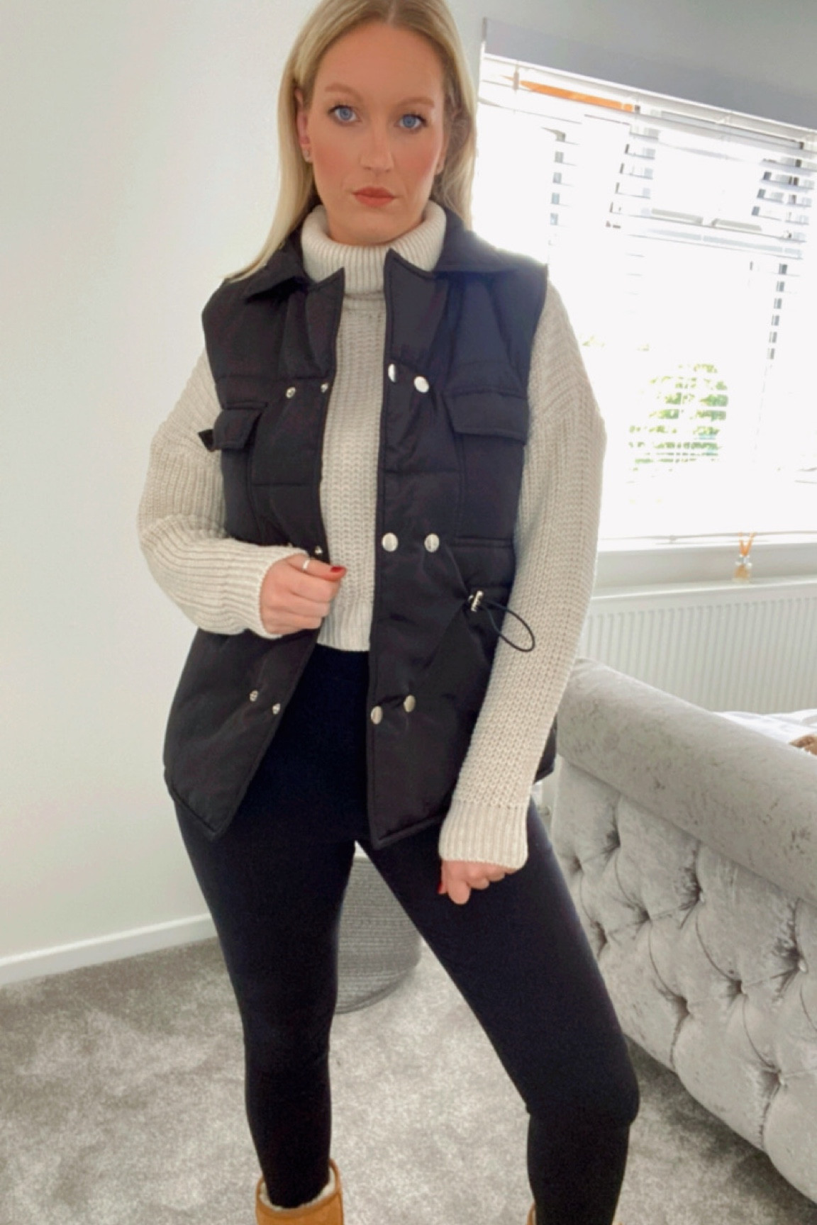 Autumn vibes🖤 
#autumn #winter #cosy #gilet #jumper #blackjeans #jeans #ootd #weekend 

#LTKeurope #LTKSeasonal #LTKunder50