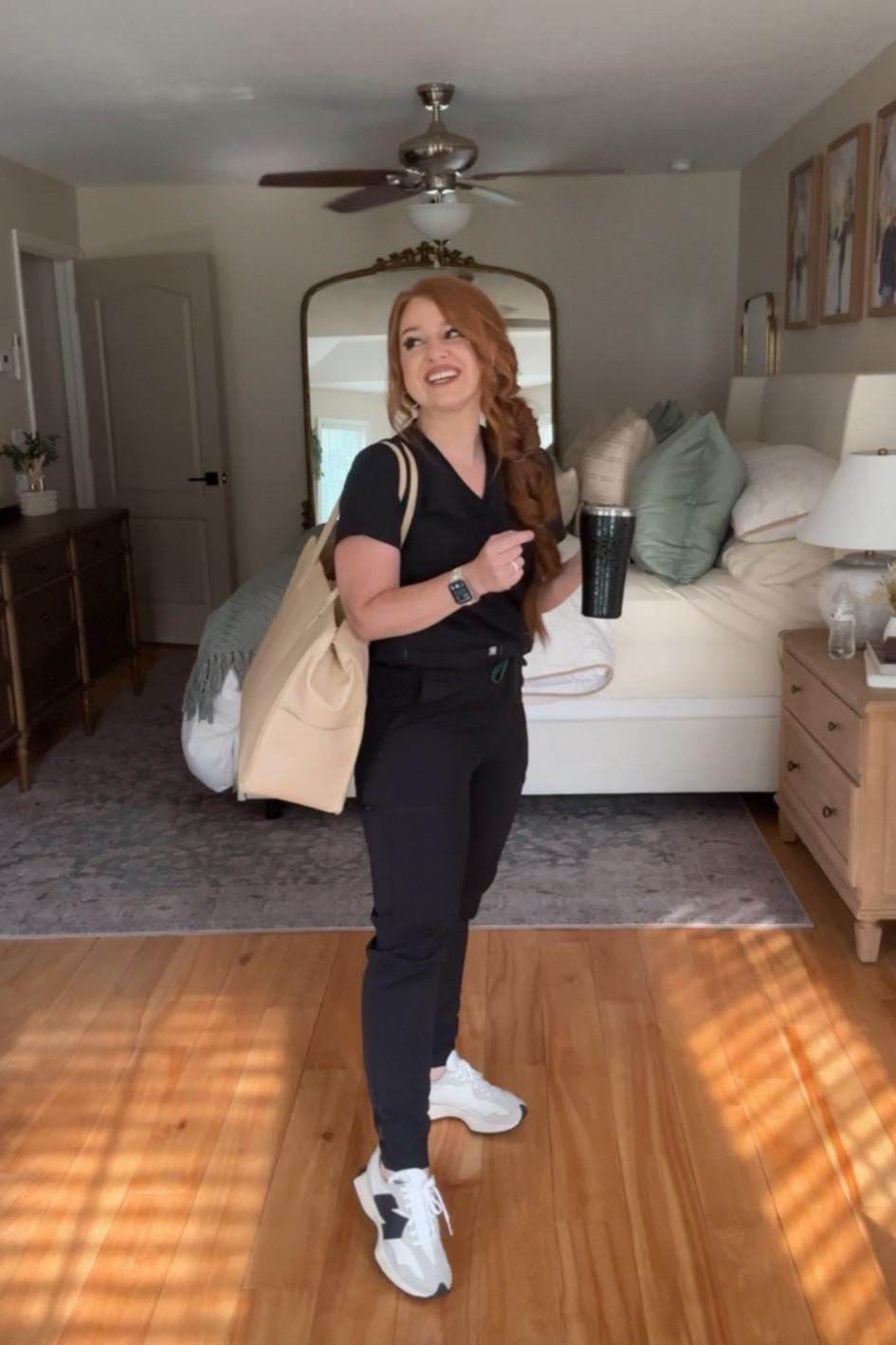 Fabletics scrubs ! Size small top, size small short jogger bottoms ! True to size 

#LTKWorkwear #LTKShoeCrush #LTKActive