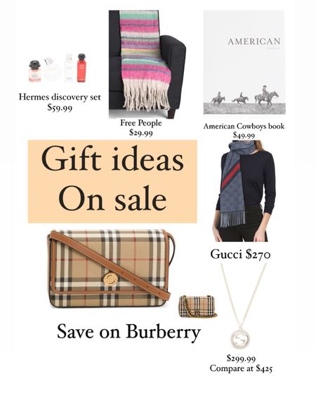 Designer/luxury gift ideas on sale 
Burberry, Gucci, Hermes 

#LTKHoliday #LTKsalealert #LTKGiftGuide