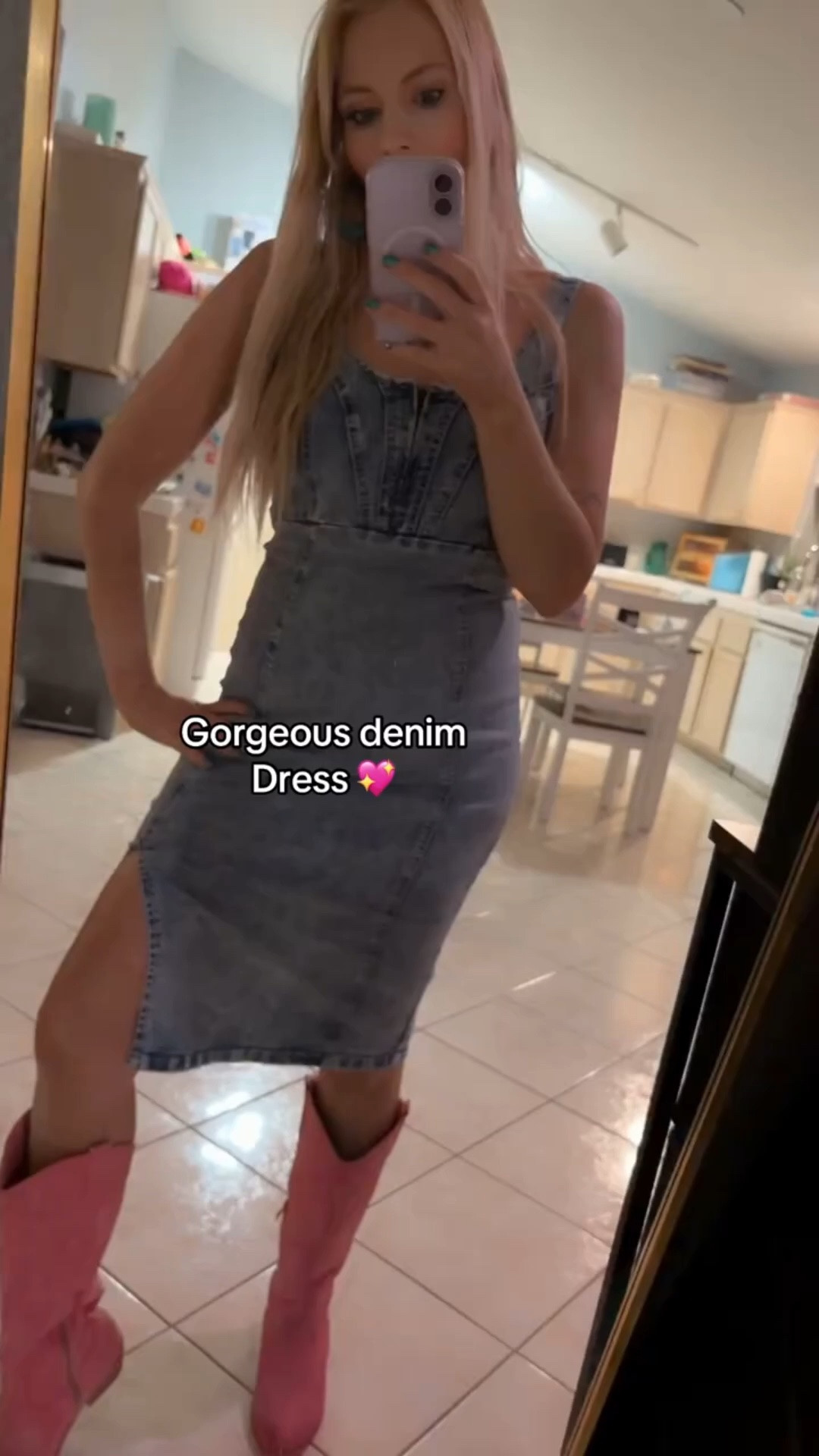 Denim spring/ summer/ vacation date night dress 💗

#LTKootd #LTKgrwm #LTKPetite