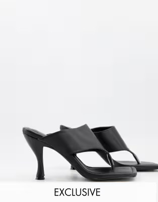 Z_Code_Z Nada toe post heel sandals in black | ASOS | ASOS (Global)