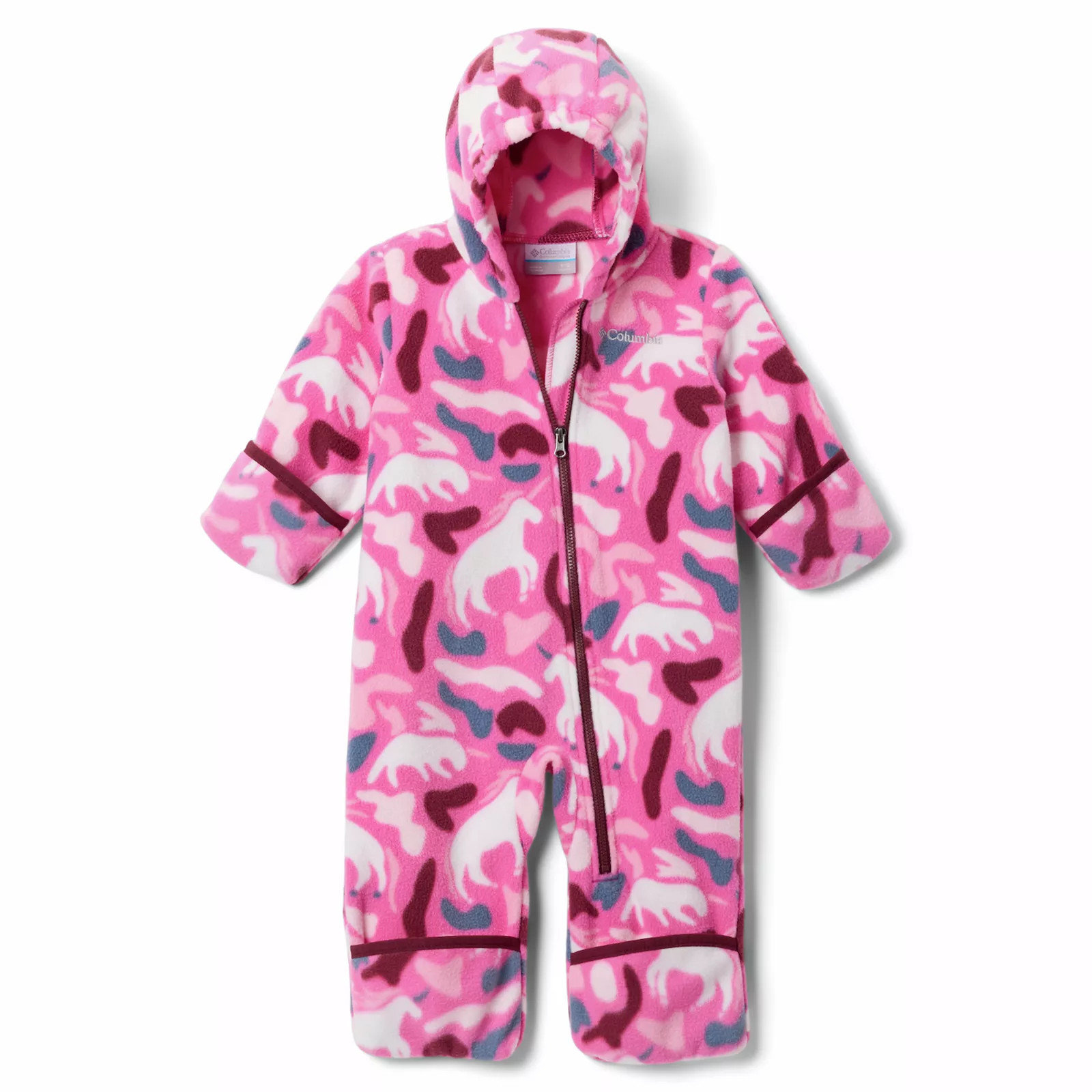 Baby Girl Columbia Snowtop II Fleece Lightweight Bunting, Girl's, Size: 12-18MONTH, Pink Ice Uniflauge | Kohl's