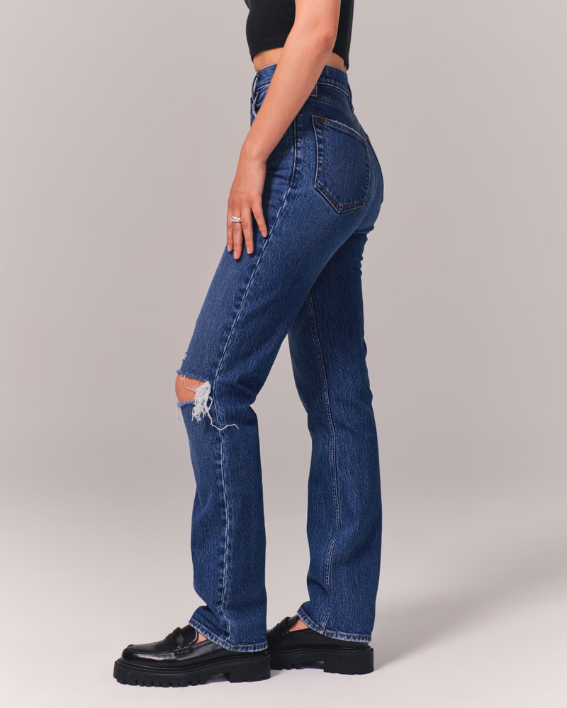 Ultra High Rise 90s Straight Jean | Abercrombie & Fitch (US)