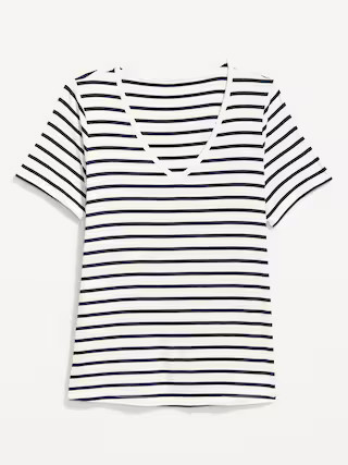 Luxe V-Neck Striped T-Shirt | Old Navy | Old Navy (US)