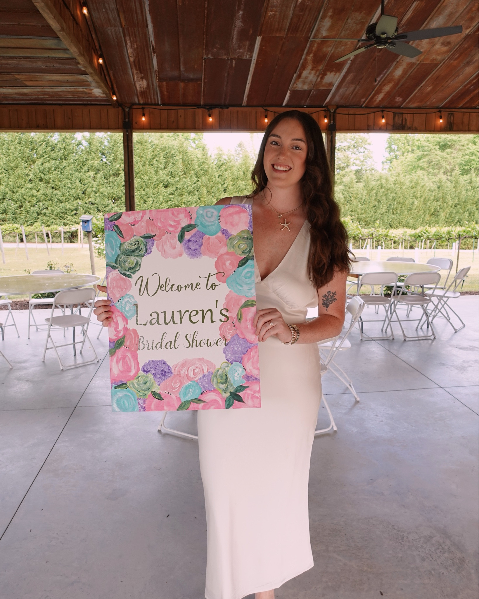 This dress doubled as my engagement and bridal shower dress! 🤍✨ 

#LTKFindsUnder100 #LTKMidsize #LTKWedding