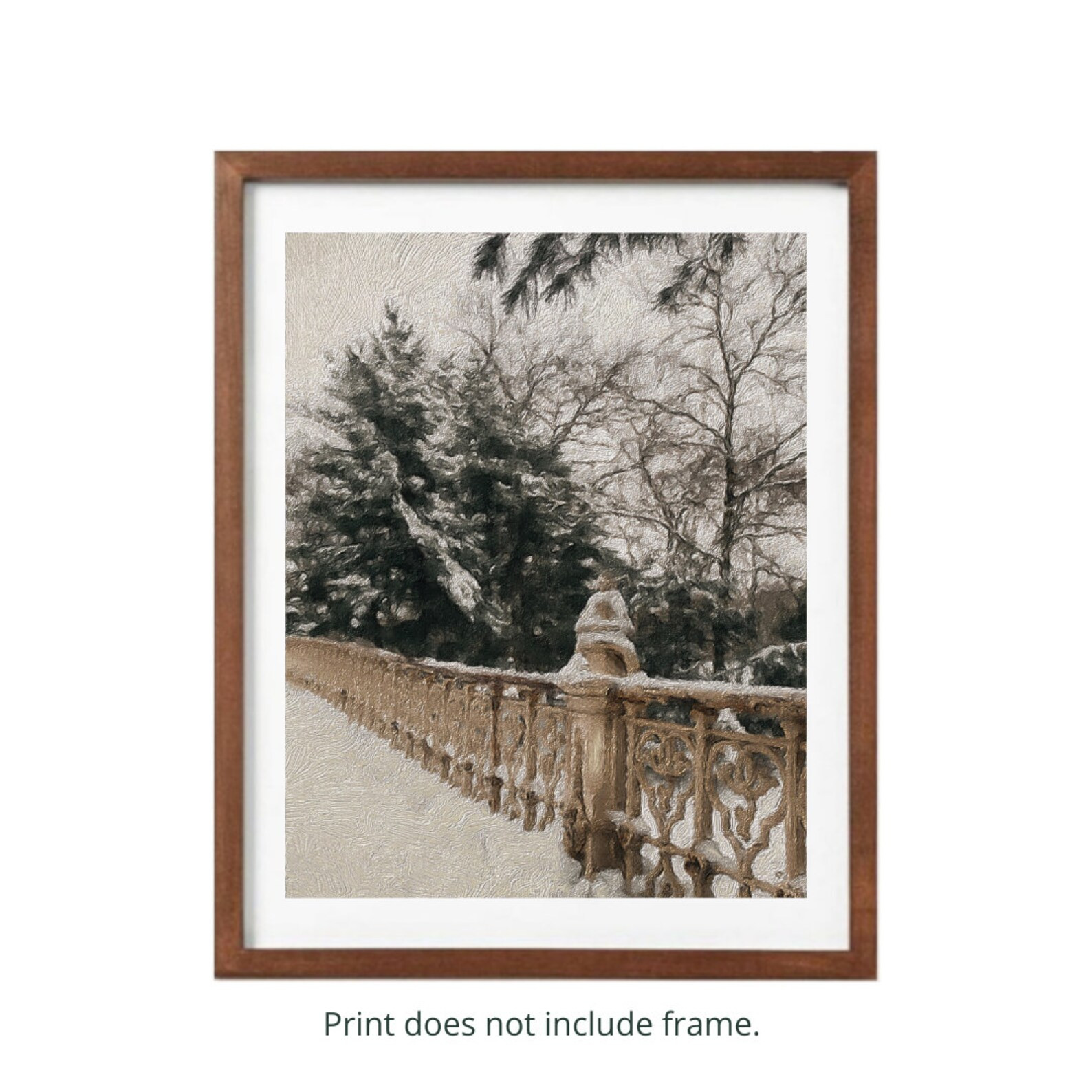 Painting Inspired Snow Day in New York City Print | Etsy | Etsy (US)