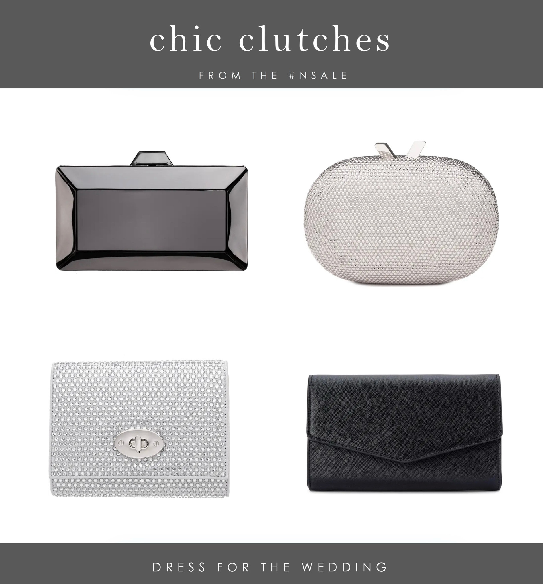 Chic clutches  on sale during the Nordstrom Anniversary Sale! The perfect wedding guest clutch, faux leather clutch, black bag, designer bag, bridal clutch, mother of the bride accessory, silver clutch, gunmetal gray clutch, Olga Berg. Follow Dress for the Wedding on the LIKEtoKNOW.it shopping app to get the product details and more cute dresses, new outfits and wedding ideas!   #ltkfindsunder100 #ltkitbag #ltkxnsale

#LTKSaleAlert #LTKStyleTip #LTKFindsUnder50