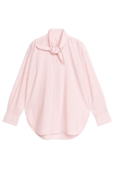 Tie-Neck Blouse - Pink - Ladies | H&M GB | H&M (UK, MY, IN, SG, PH, TW, HK)
