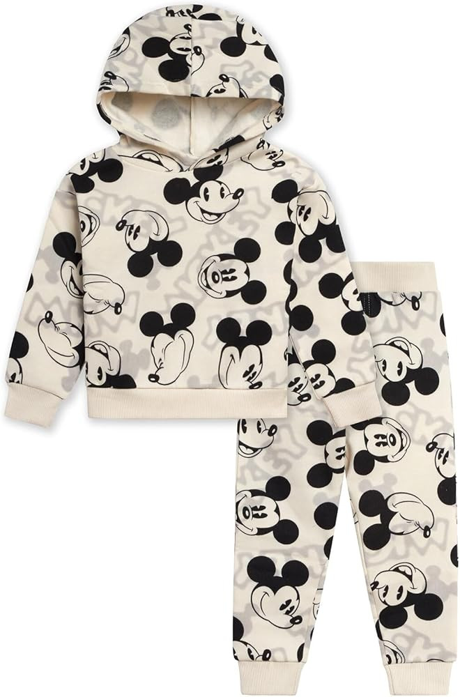 Disney Mickey Mouse Christmas Fleece Pullover Hoodie & Jogger Pants Outfit Set Newborn to Big Kid... | Amazon (US)