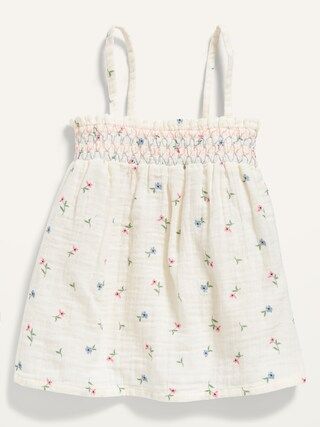 Sleeveless Smocked Floral Top for Toddler Girls | Old Navy (US)