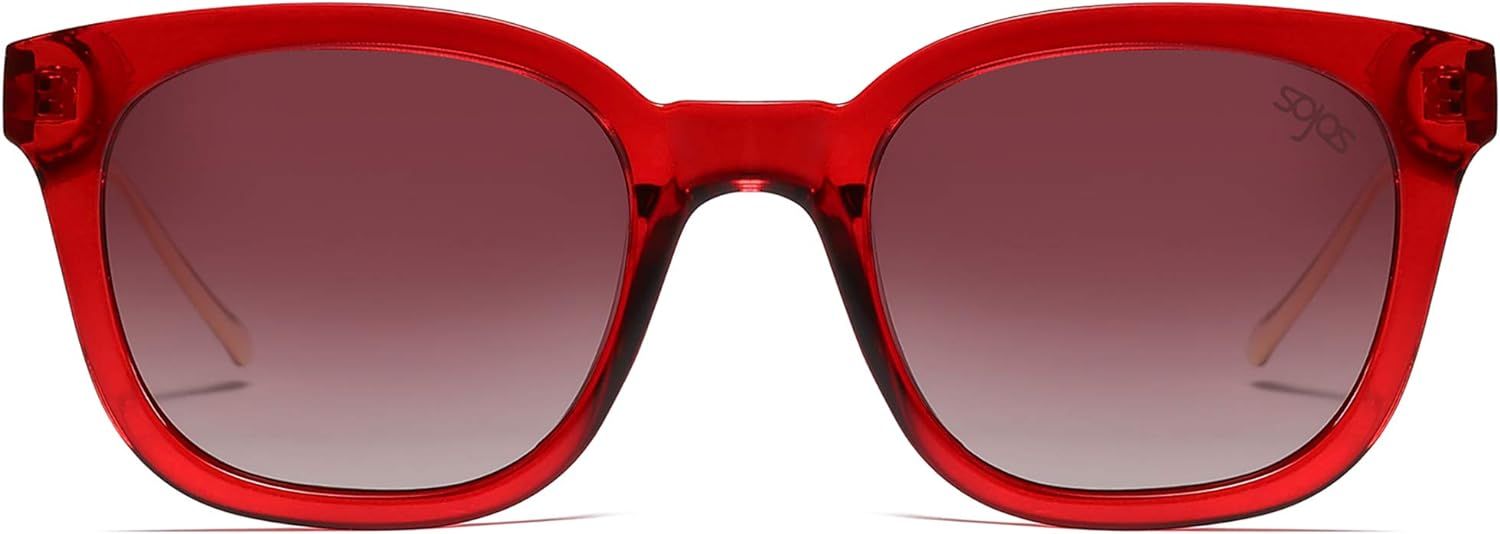 SOJOS Classic Square Polarized Sunglasses for Women UV400 Sun Glasses SJ2050 | Amazon (US)